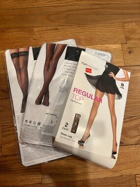 Sheer Leg Pantyhose Set Size M-L